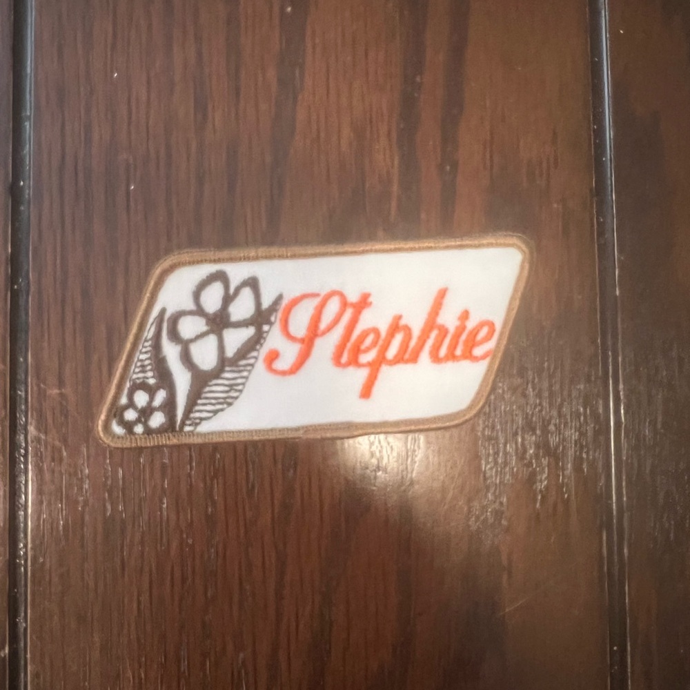 Vintage 1970’s Swiss Maid Quality Emblems Cursive Stephie Patch